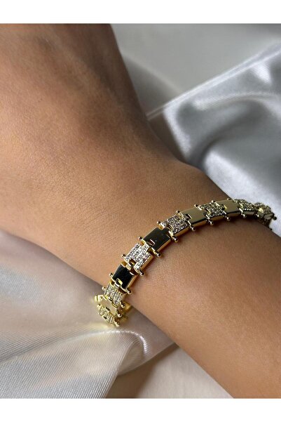 3B AKSESUAR Puzzle Gold Chain Bileklik