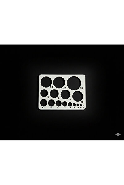 vetria Teknik Çizim Cetveli Daire Şablonlu - Matematik ve Geometri Proje Cetv...