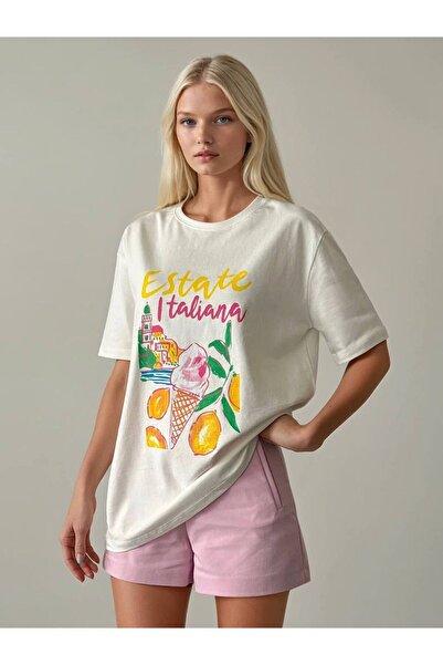 Cistern İstanbul Women's Printed Design Tshirt