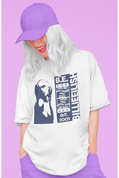SEVBANO Billie Eilish Hit Me Hard and Soft Printed Unisex Oversize Singer T-S...