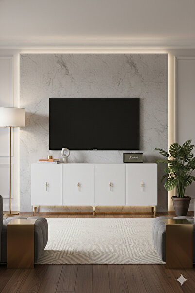 CENEYRA KA1812BG SALKIM180 KONSOL, KAHVE KÖŞESİ ve TV SEHPASI, ÇOK AMAÇLI DOL...