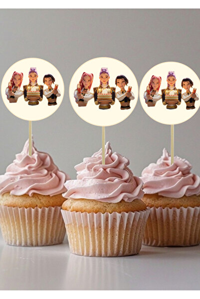 Doğumgünü Pasta Süsü K-Pop Muffin 6
