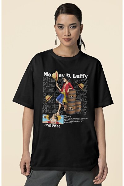 SEVBANO Monkey D. Luffy One Piece Printed Unisex Oversize Anime Series Charac...