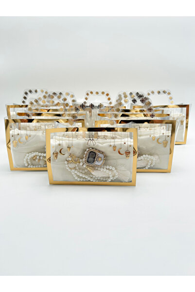 LenaToptan 10 Ramadan-Themed Items in a Bag Including a Fringed Cover, Prayer...