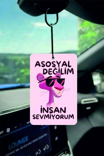 PROMOSYONİK Asosyal Değilim İnsan Sevmiyorum Tasarımlı Oto Kokusu