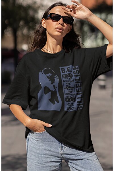 SEVBANO Billie Eilish Hit Me Hard and Soft Printed Unisex Oversize Singer T-S...