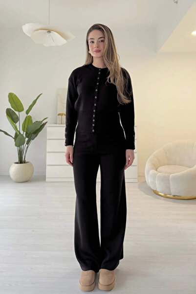 Sorridi 2-Piece Knitwear Set with Waist Detail and Snap Fasteners