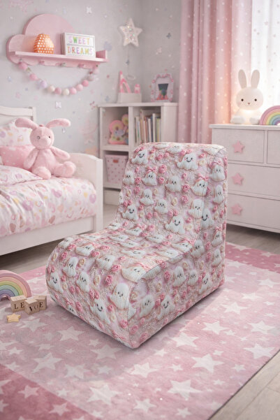 İMZA CRAFT Renkli Dokulu 3D Baskı Kumaş Çocuk Koltuğu