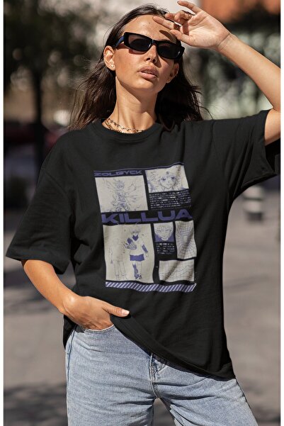 SEVBANO Μπλουζάκι με στάμπα Killua Zoldyck Hunter X Hunter, Unisex, Oversize,...