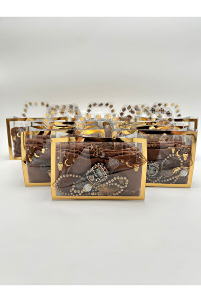 LenaToptan 10 Adet Ramazan Temalı Çanta İçerisinde Flamlı örtü Tesbih ve Taşl...