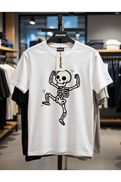 playwear PLAY WEAR Tricou unisex cu imprimeu, cu decolteu rotund, cu design „...