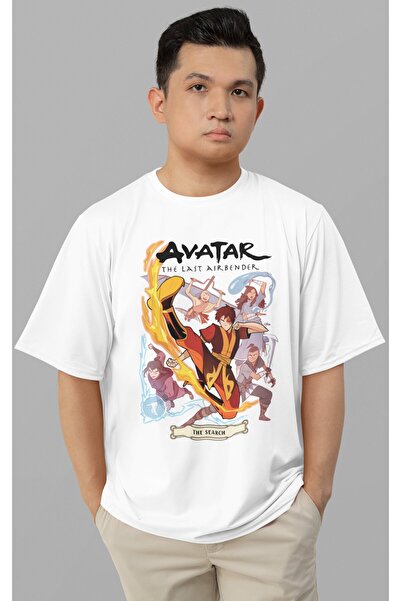 SEVBANO تي شيرت أفاتار ذا لاست إيربيندر مطبوع للجنسين بمقاس كبير