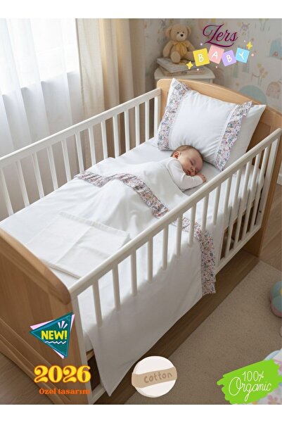 zera collection %100 Organik Pamuk Bebek Nevresim Takımı - Özel Tasarım Vinta...