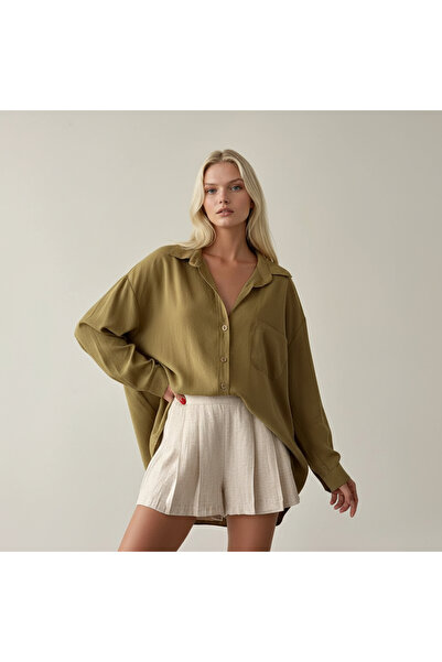 Cistern İstanbul Women's Pocket Detailed Shirt