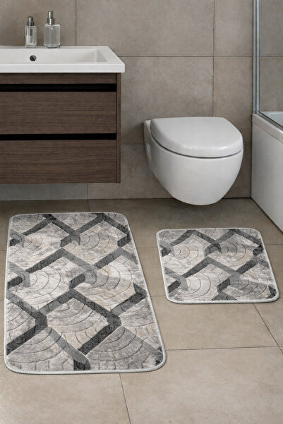 MUK's Non-Slip Base, Washable, Dust and Stain Resistant, Set of 2 Toilet Seat...