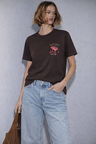 Cistern İstanbul Women's Printed Design Tshirt