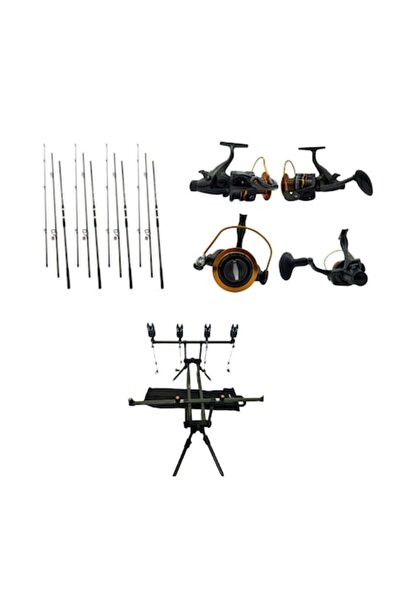 Cool Angel Set 4 Lansete Carbon 3, 90 m, 3 Segm, 4 Mulinete Fascinate 8000 cu...