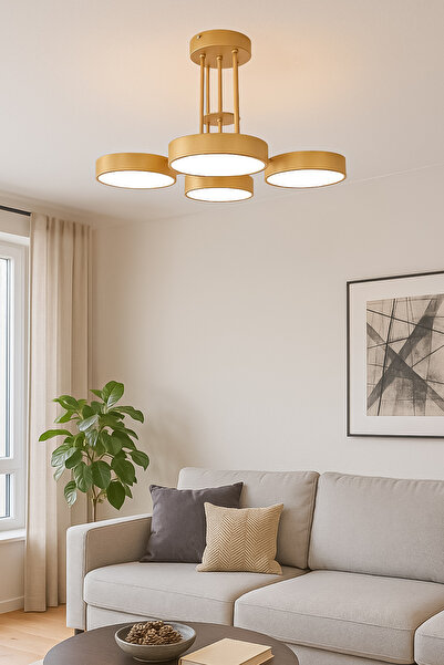 Saatistan Modern enerji tasarruflu 3 renk LED avize, şık salon ve çocuk odası...