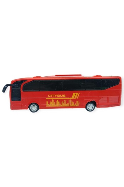 Lisinya Rubberized Tour Bus - 23 cm - Red (Lisinya)
