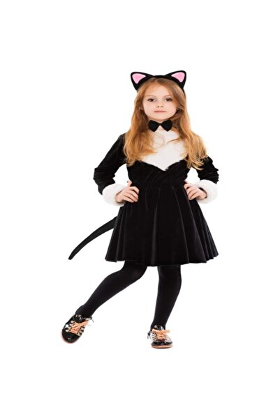 ForWhat Set de papion cu coadă și coroană pentru urechi de pisică roz, 3 bucă...