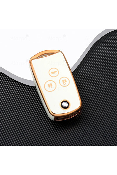 Alazpay For Honda Civic Jazz C-Rv H-Rv C-Rz Accord 3 Keys Gold Edge Tpu Key C...