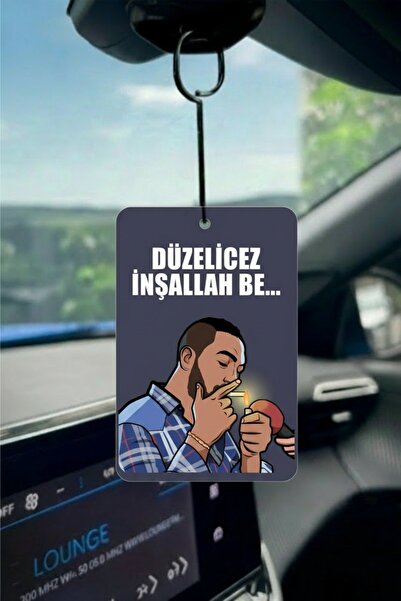 PROMOSYONİK Düzelicez İnşallah Be Tasarımlı Oto Kokusu