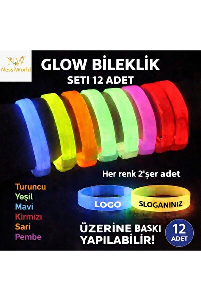 NW NessiWorld Thick Bracelet Set of 12 |   Colorful Model Suitable for Printing