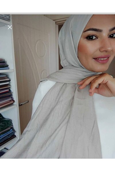 Store Premium Bambu Kraş Şal – Taş Rengi | Ütü Gerektirmez, Hafif & Doğal Dokulu