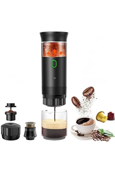 INVICTWIN 3 in 1 Portable Coffee Maker - Compatible with Ground Coffee, Dolce...