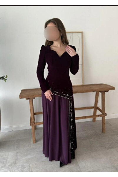 Genenic Korean velvet and georgette chiffon dress with luxurious hand embroidery