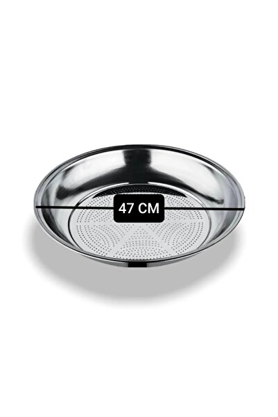 Yıldız çelik Krom paslanmaz 47 cm salça süzeği, kevgir, süzek