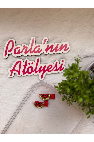 SOFT Набір з 2-х кліпс з каменями та кавуном