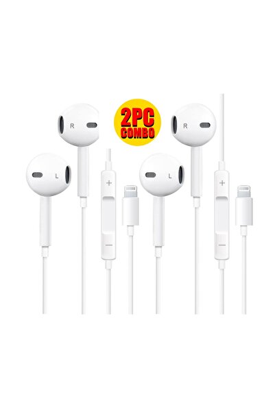 Zen Store DualSound Pro Lightning Wired Earphones (2PC Combo)