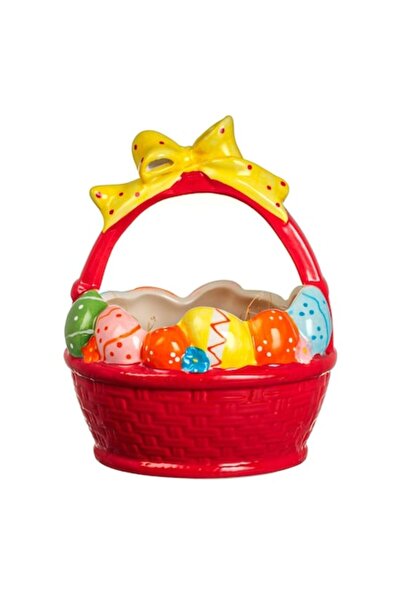 OEM Ceramic Basket for Easter Eggs