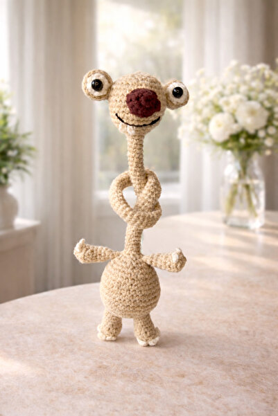 Eylül Shine Sid Amigurumi Direksiyon Süsü – El Yapımı Araba Aynası & Çanta Sü...
