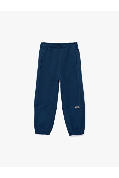 Koton Oversized Jogger Sweatpants with Raised Cotton Waistband and Elastic Waist