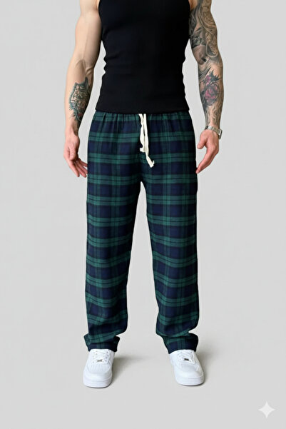 ALİ.COM Unisex Premium Plaid Pattern Pajama Pants Comfortable Unisex Oversize...