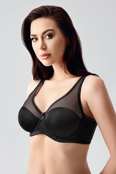 NEWBRA LINGERIE Tulle Detail Minimizer Bra, 342304