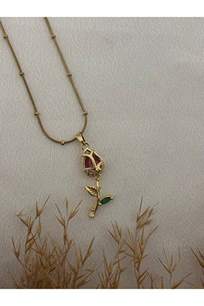 stainless steell Lale Figür Çelik Kolye