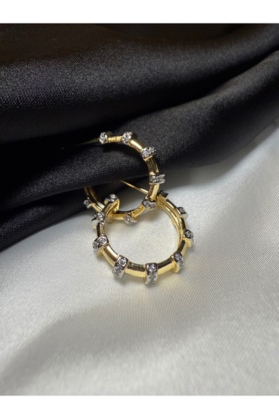 PALICE حلق من الفولاذ الذهبي اللامع