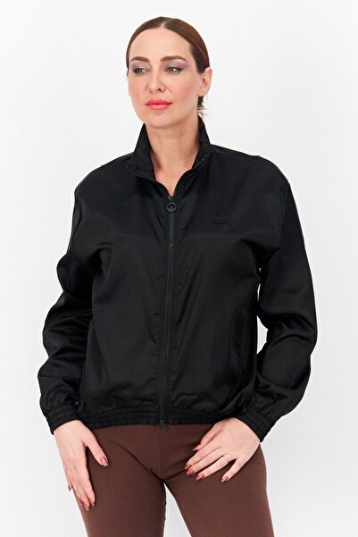 adidas Women Sportswear Fit Brand Logo Training Jacket Black