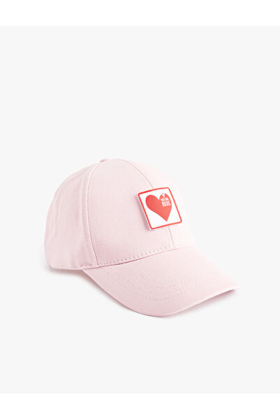 Koton Cotton Heart Appliqué Cap Hat