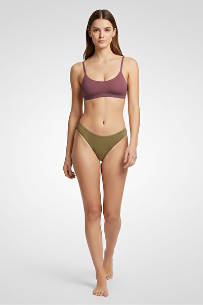 RENE ROFE Women 5 Pieces Plain Thongs, Multicolor