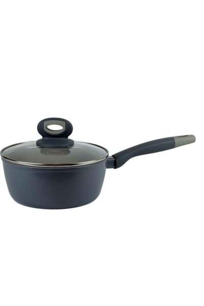 Generic Non-Stick Cooking Pot with Glass Lid - 20cm
