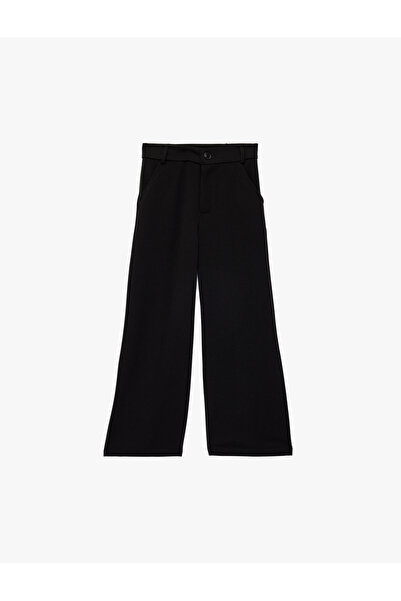 Koton Basic Buttoned Trousers with Pocket Detail