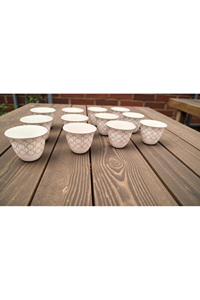 AR HOME 12 PCS ARABIC COFFE KUPS PORCELAIN