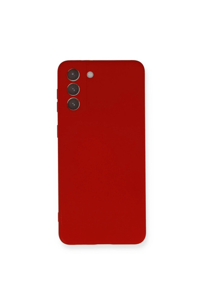 eco port حافظة سامسونج جالاكسي S21 بلس نانو من الداخل سيليكون مخملي - أحمر