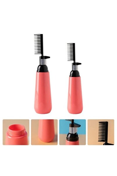 ForWhat Flacon pentru vopsirea părului cu pieptene pentru birou, acasă, la bi...