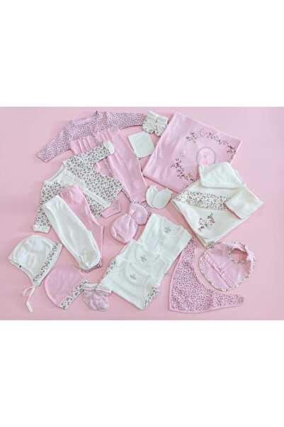 Generic طقم مواليد بناتي 20 قطع من عمر 0 الى ثلاث اشهر لون وردي