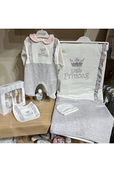 Generic Baby girl 3-piece set – European style (0-3 months) Silver color